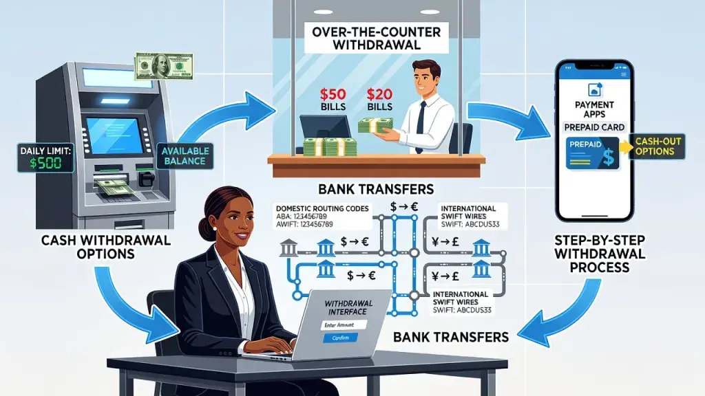 How to Withdraw Funds: Cash Withdrawal Options, Bank Transfers, and Step-by-Step Withdrawal Process